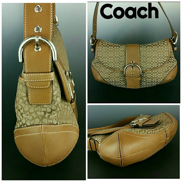 Coach Handbags - Coach signature brown shoulder bag